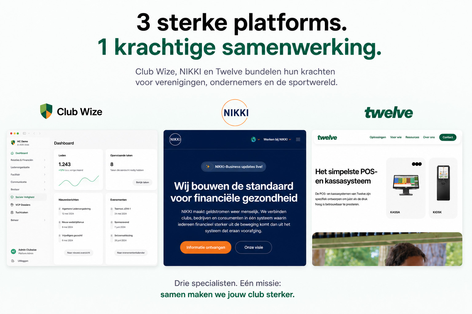 Clubwize, Twelve en Nikki bundelen krachten